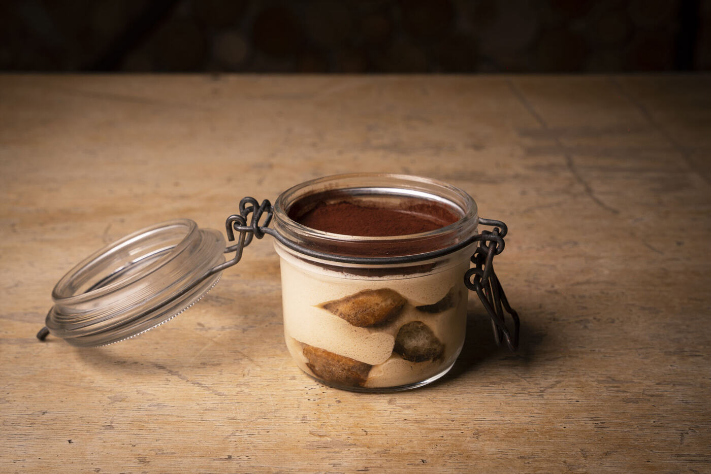 Tiramisù servito nel vasetto